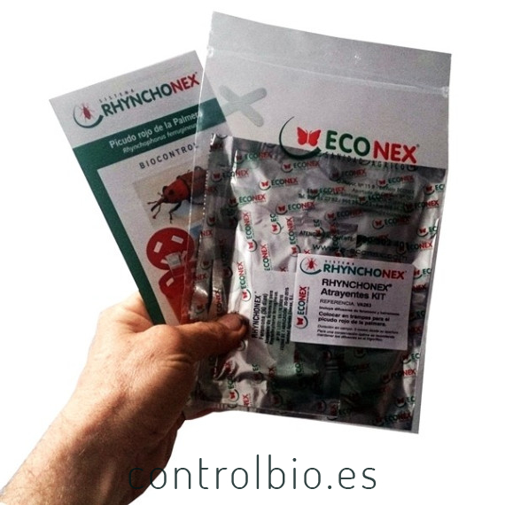 RHYNCHONEX kit atrayente picudo rojo (Feromona + Kairomona) 90 días