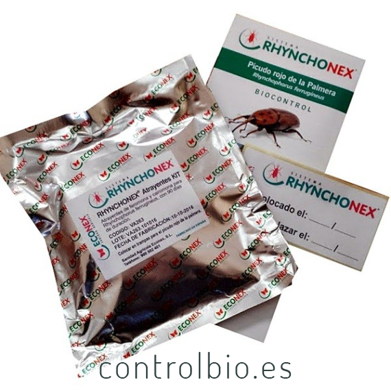 RHYNCHONEX X6 kit atrayente picudo rojo (Feromona + Kairomona) 90 días