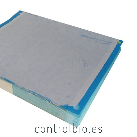 PLACA AZUL 20 x 25 cm individual (paquete de 50 Ud)