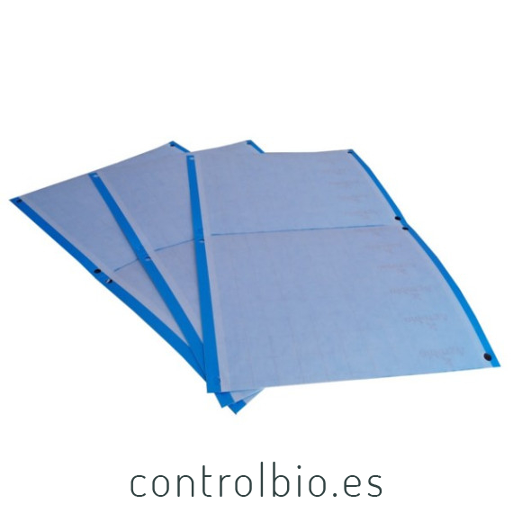 PLACA AZUL 40 x 25 cm individual (paquete de 50 Ud)