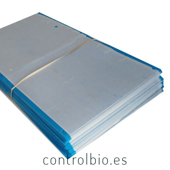 PLACA AZUL 40 x 25 cm individual (paquete de 50 Ud)