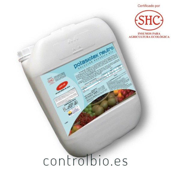 K BioPOTASIOTEX NEUTRO 20L Potasa de aplicación foliar