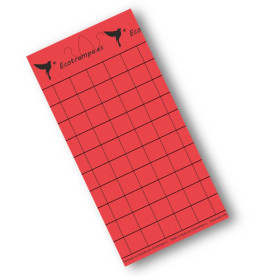 PLACA ROJA individual 15x30 cm (50 Ud)