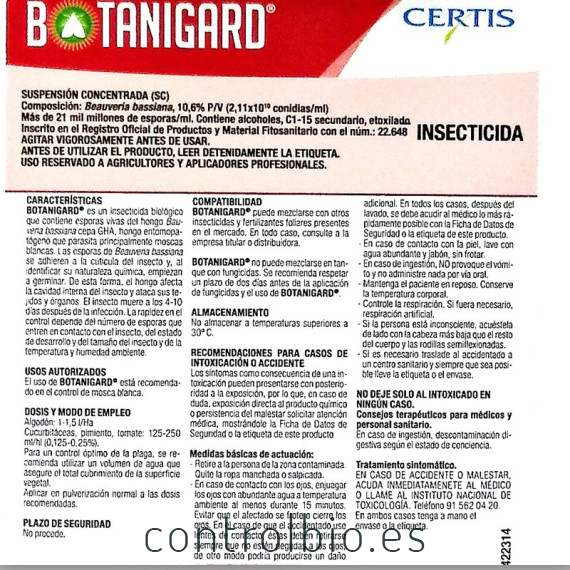 Botanigard 1L beauveria bassiana