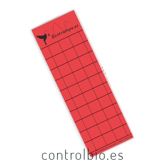 PLACA ROJA 15 x 30 cm individual