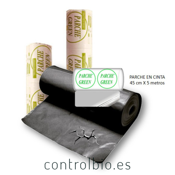 PARCHEGREEN PLÁSTICO NEGRO BALSAS 30cmx5m