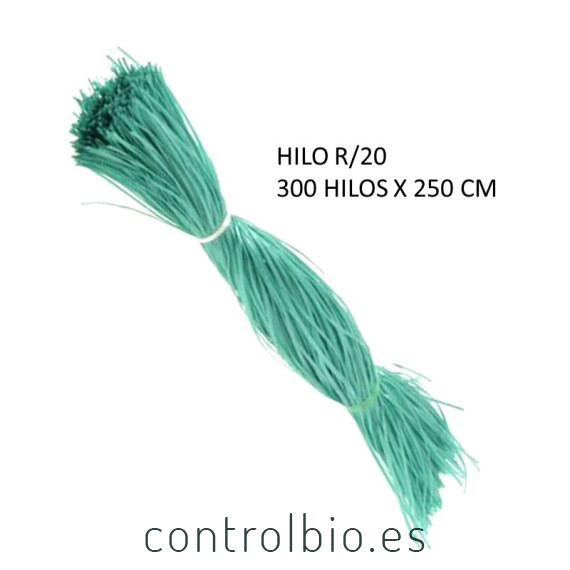 HILO BIODEGRADABLE R20 manojo 300 hilos de 250 cm