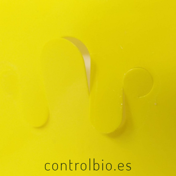 PLACA AMARILLA 40 x 25 cm individua
