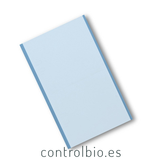 PLACA AZUL 40 x 25 cm individual