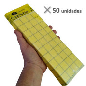 Placa amarilla individual CBi 10 x 30 cm (50 ud)