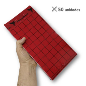 PLACA ROJA individual 15x30 cm (50 Ud)