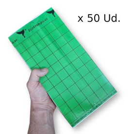 PLACA VERDE 15 x 30 cm individual