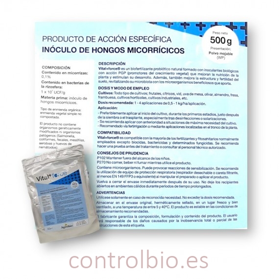 VITAL+ FORCE  inoculante biológico 500 g
