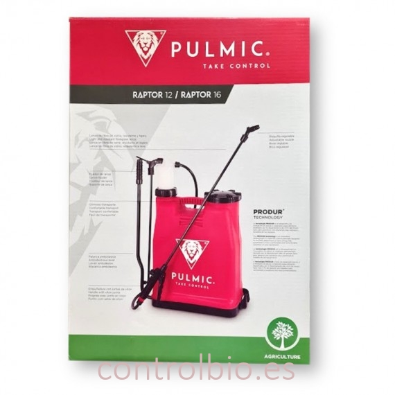 Pulverizador de mochila Pulmic Raptor 12 L