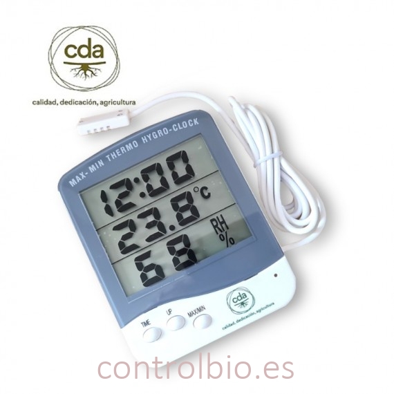 Termóhigrómetro máx/min con sonda