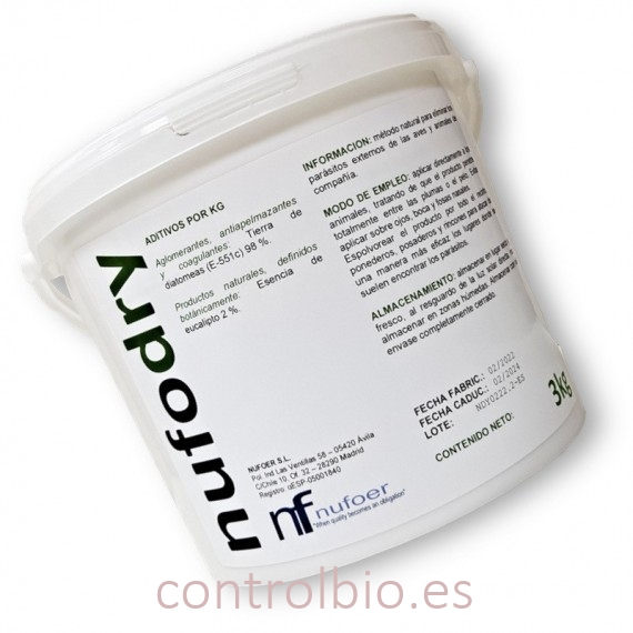 NUFODRY antiparasitario externo de aves y animales de compañía