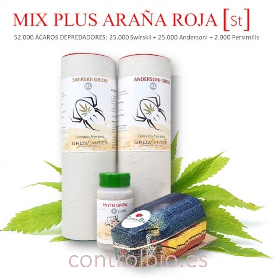 MIX PLUS [ST] ARAÑA ROJA / CÓCTEL ESPECIAL DE ÁCAROS DEPREDADORES