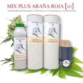 MIX PLUS [60] ARAÑA ROJA Persimilis 10.000 + Andersoni 25.000 + Swirskii 25.000