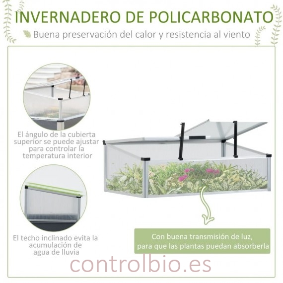 HUERTO URBANO ELEVADO CON INVERNADERO