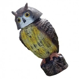 BUHO ESPANTAPÁJAROS eólico gris