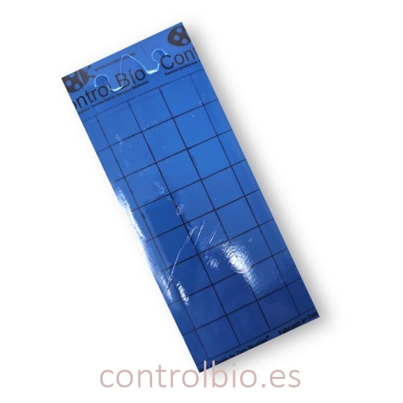 PLACA AZUL 10 x 25cm individual