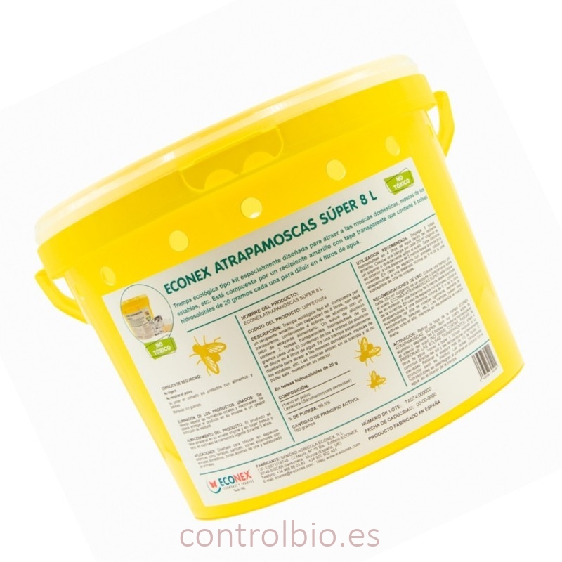 KIT ATRAPAMOSCAS SÚPER 8 L