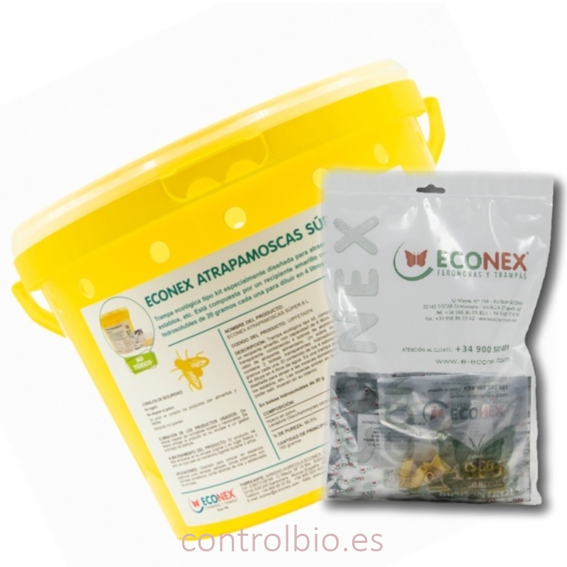 KIT ATRAPAMOSCAS SÚPER 8 L