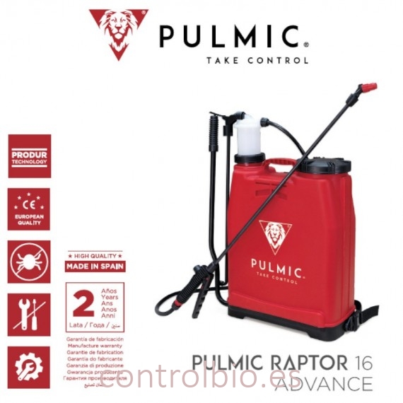 Pulverizador de mochila Pulmic Raptor 16 L