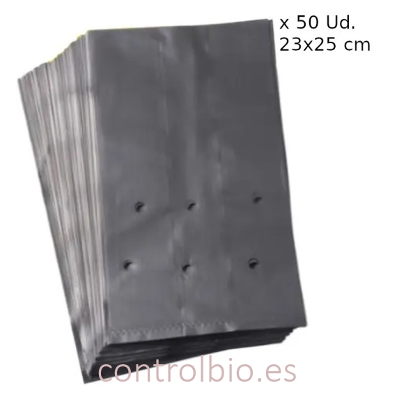BOLSA olivos negra 23x35 paquete 50 Ud