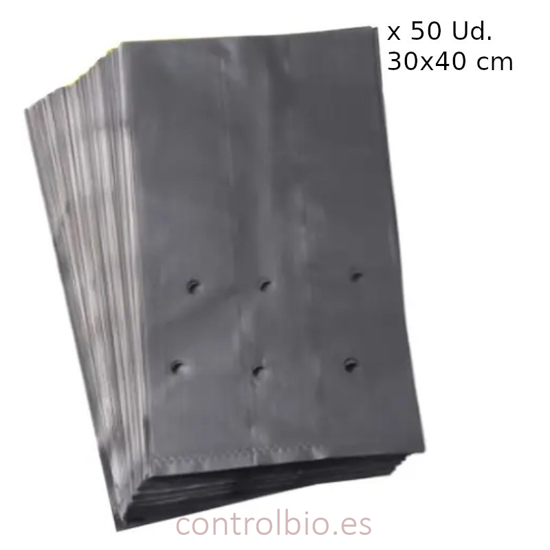 BOLSA olivos negra 30x35 cm (paquete 50 Ud.)
