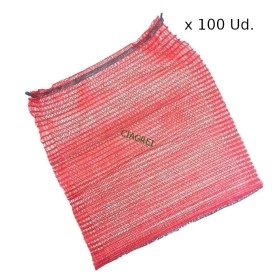 SACO malla rojo 30x40 con autocierre x 100 Ud.