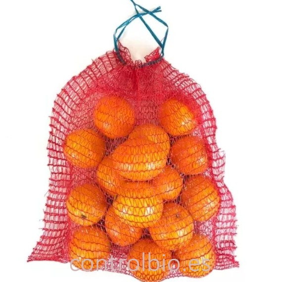 SACO malla rojo 52x80 con autocierre x 100 Ud.