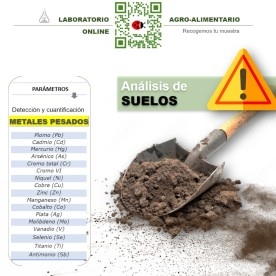 DETECCIÓN DE METALES PESADOS EN SUELO (x 1 ud)