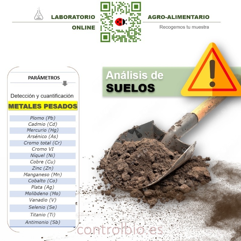 DETECCIÓN DE METALES PESADOS EN SUELO (x 1 ud)