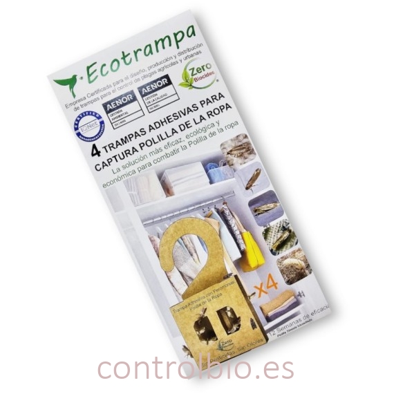 TRAMPA PARA POLILLAS DE LA ROPA (X4 UD)
