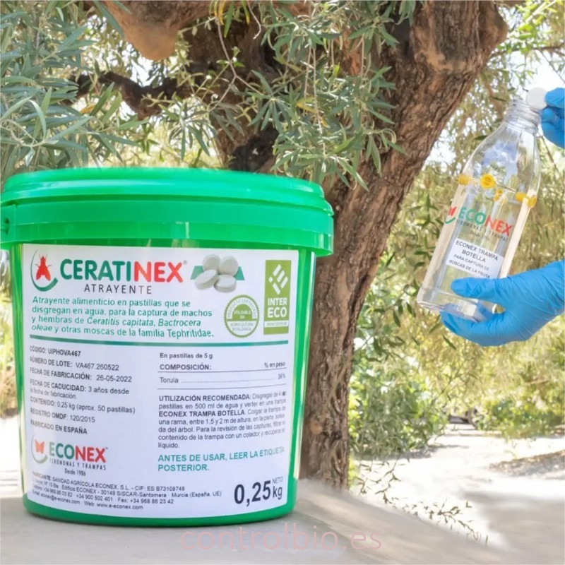 CERATINEX® ATRAYENTE  para moscas de la fruta en pastillas  0,25 KG