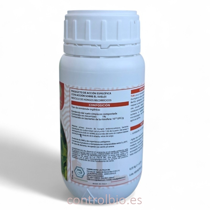 TURI L micorrizas con Bacillus thuringiensis (efecto larvicida) 250 ml